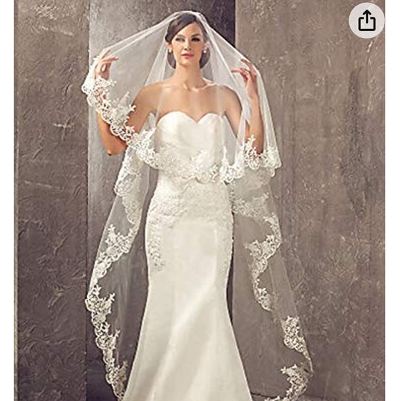 🌷New, Wedding Bride's white or Ivory Veil. - Picture 3 of 7